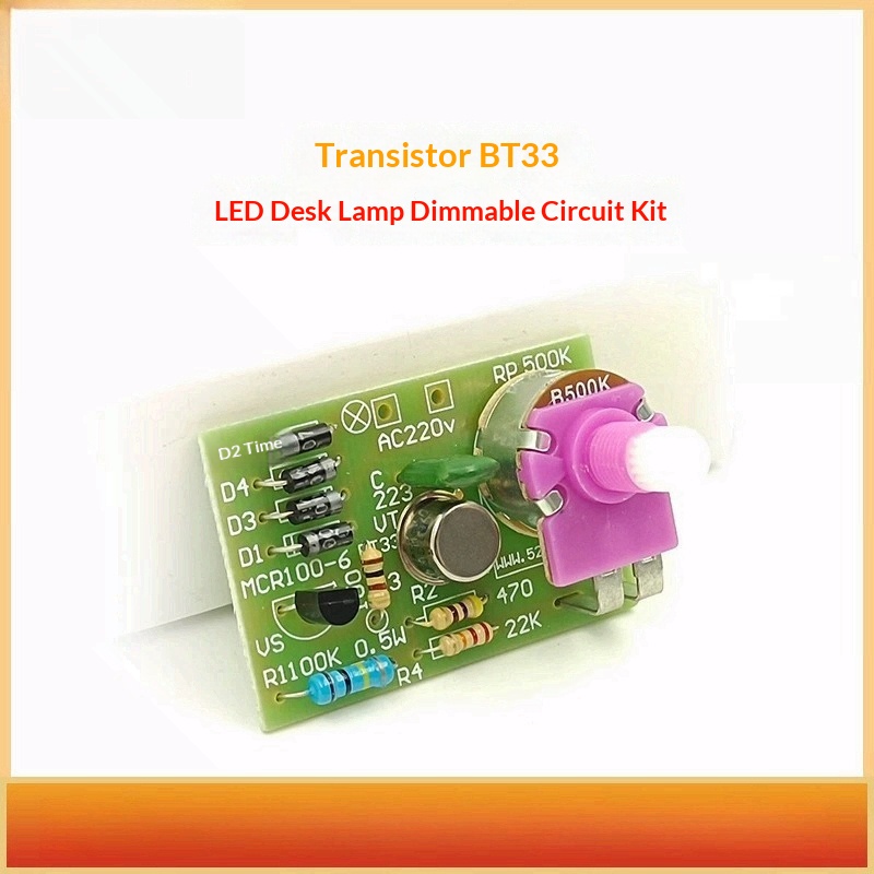 Diy Electronics Desk - Transistor BT33 desk lamp dimmable circuit
