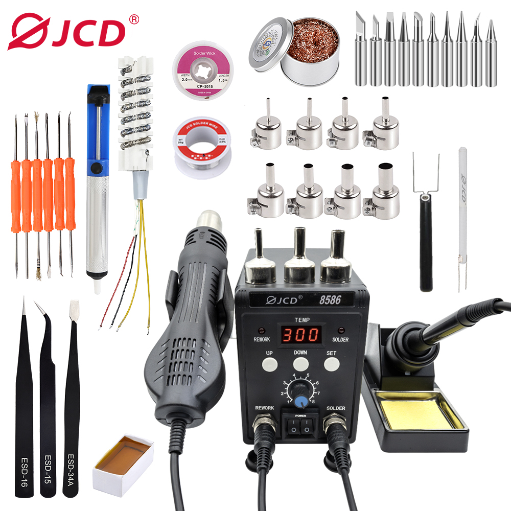 Hot Air Rework Station - JCD 2 in 1 Soldering Station