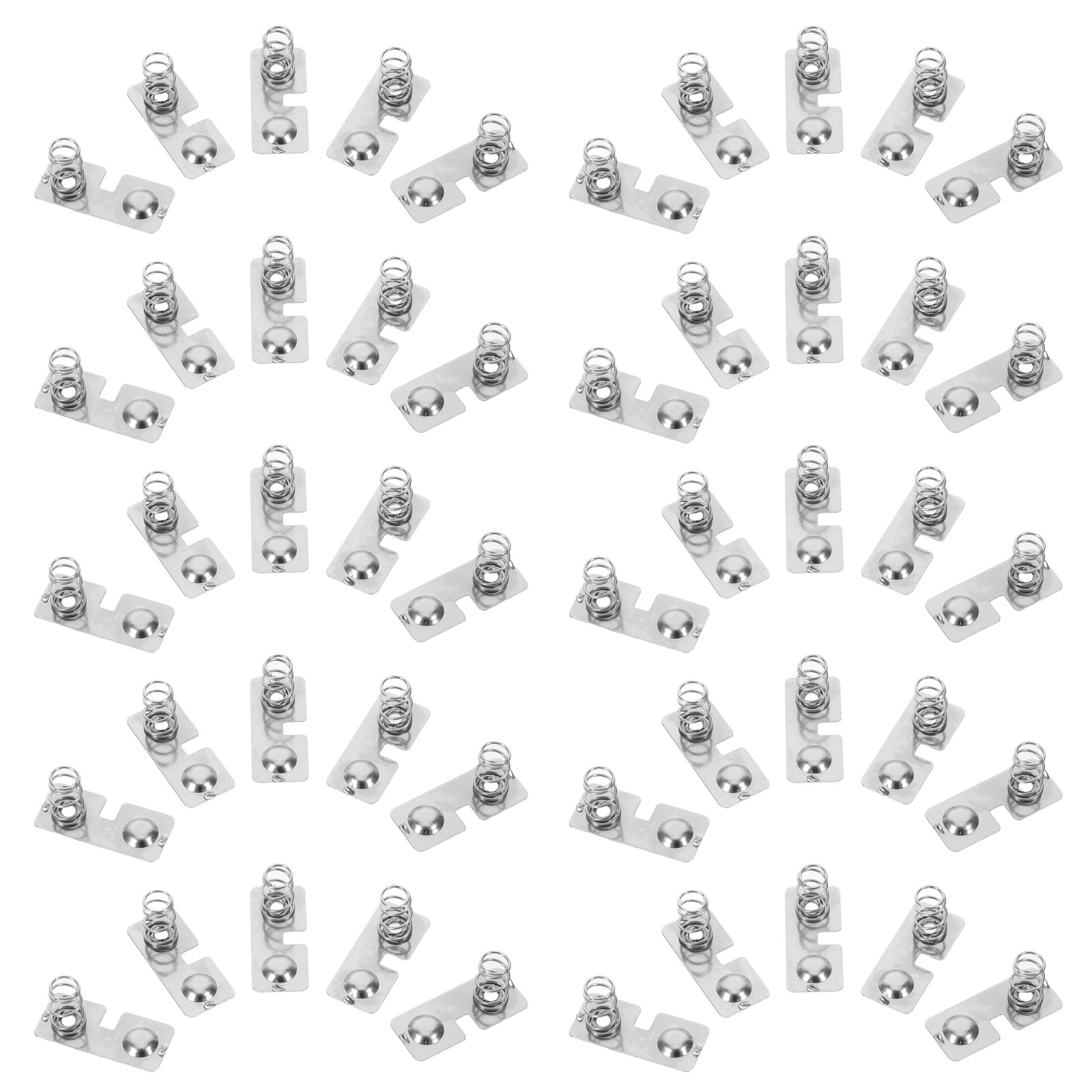 Diy Electronics Holder - 100Pcs Stainless Steel Aa Battery Spring
