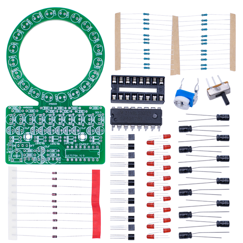 CD4017 Ring Gradient LED Flowi - огляд і ціна Diy Electronics Repair Kit