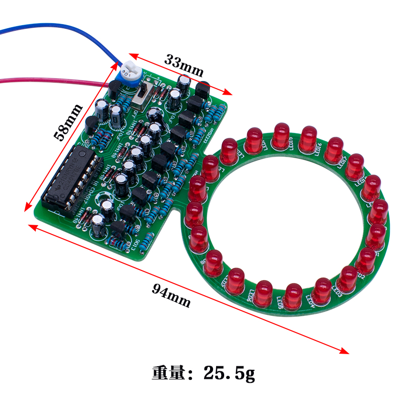 CD4017 Ring Gradient LED Flowi - огляд і ціна Diy Electronics Repair Kit