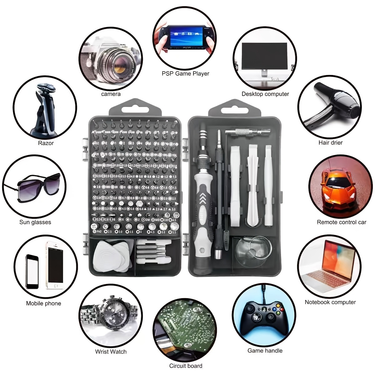 115in1 Screwdriver Bit Set, Hi - огляд і ціна Diy Electronics Repair Kit