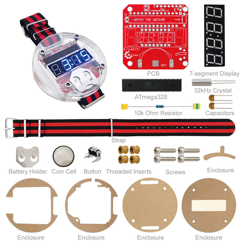 Single Chip LED Kit Clock DIY  - огляд і ціна Diy Electronics Parts