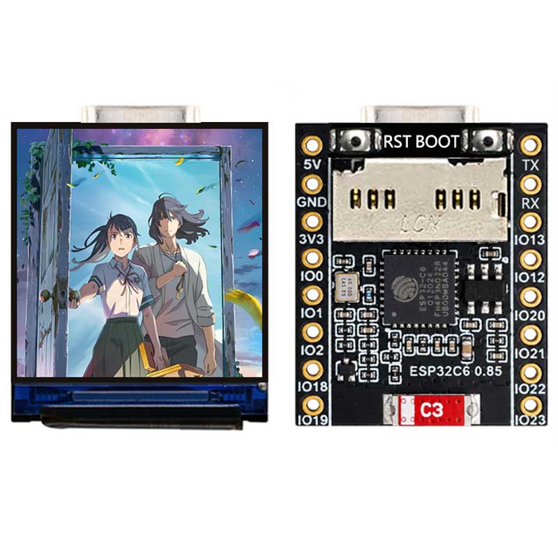 ESP32 C6 0.85 Inch 128X128 IPS - огляд і ціна Esp32 Wifi Bluetooth