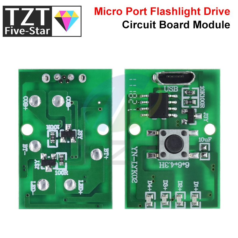1/5PCS Flashlight Driver Board - огляд і ціна Diy Electronics Desk