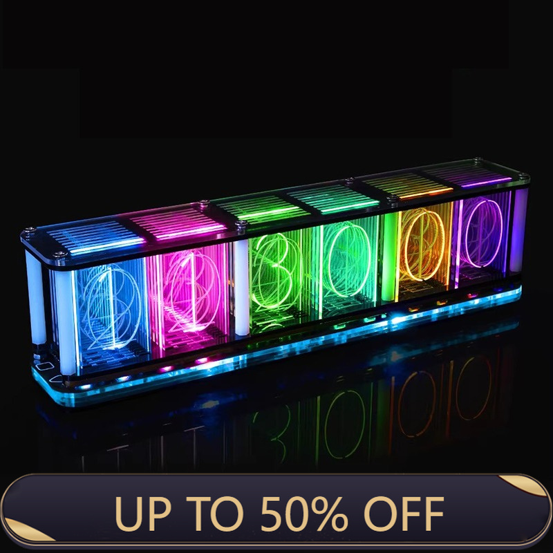 Glow Tube Clock Kit DIY Electr - огляд і ціна Diy Electronics Desk