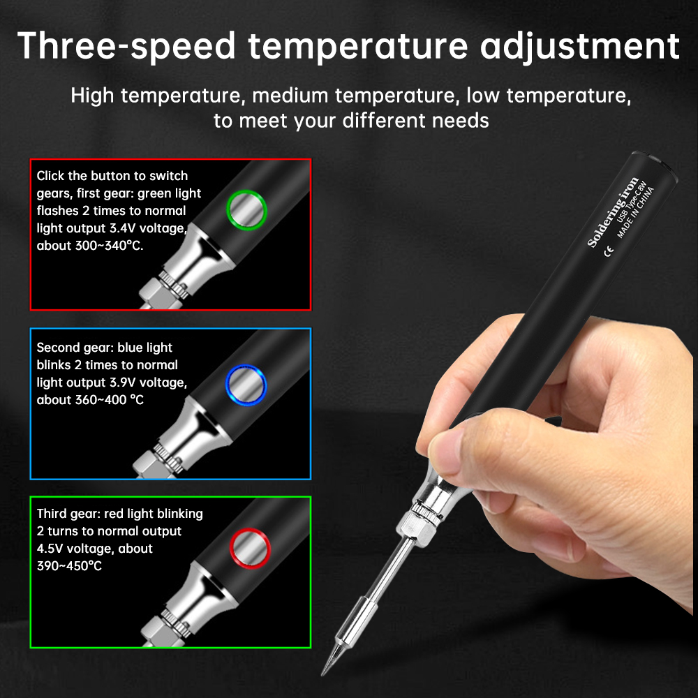 Mini USB Type-C Soldering Iron - огляд і ціна Flux Pen Electronics