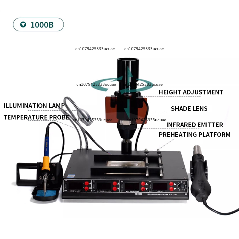 1000B/1000A Infrared Multifunc - огляд і ціна Hot Air Rework Station