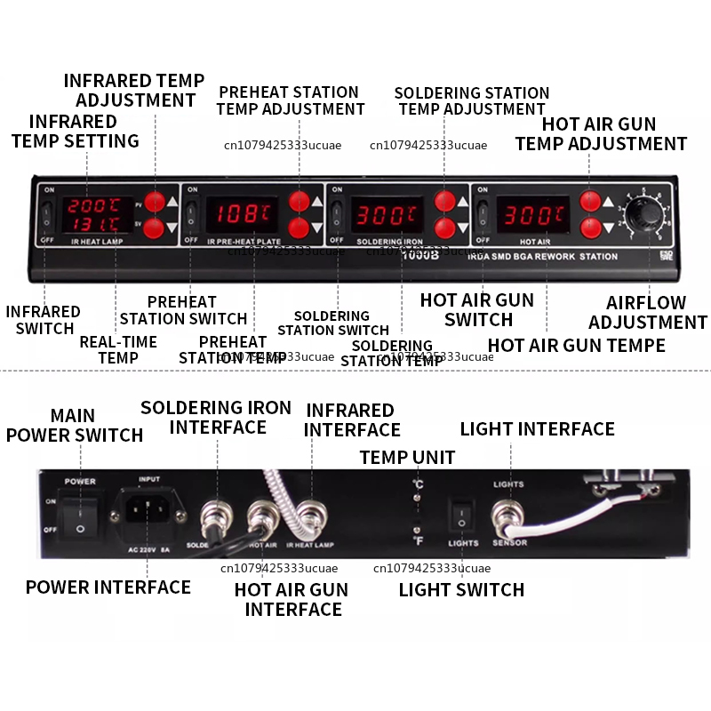 1000B/1000A Infrared Multifunc - огляд і ціна Hot Air Rework Station