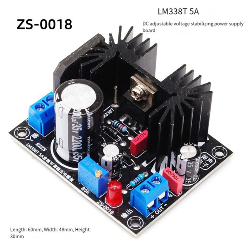 LM338 5A Output Adjustable Lin - огляд і ціна Diy Electronics Filament