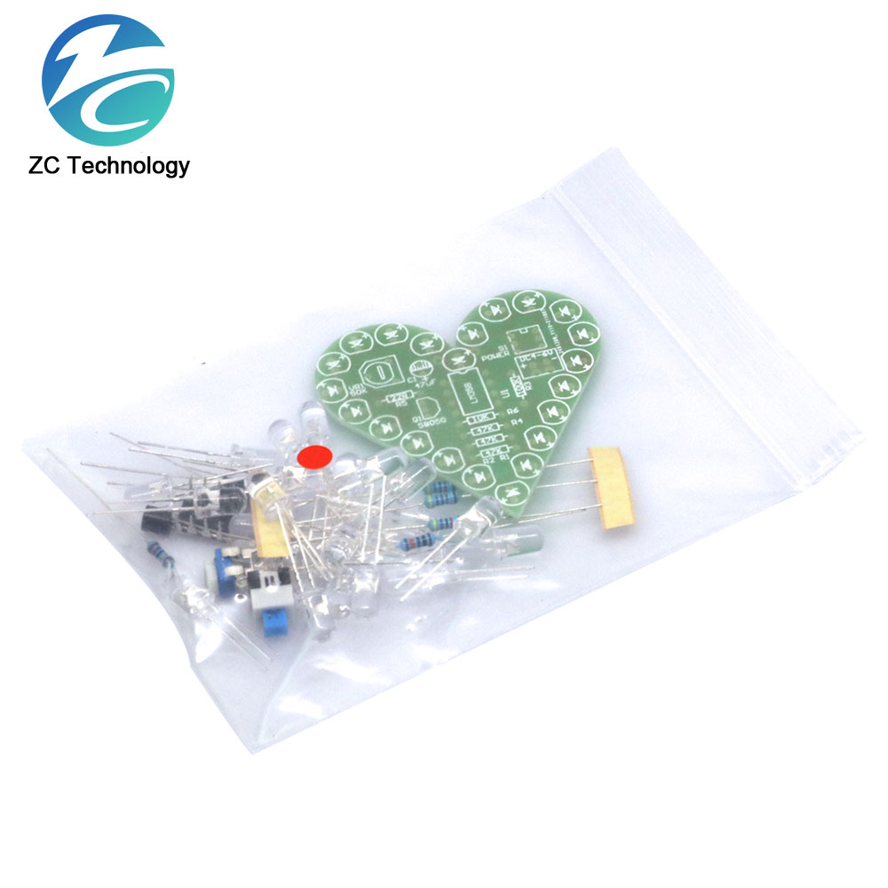 DIY Kit Heart Shape Breathing  - огляд і ціна Diy Electronics Learning Kit