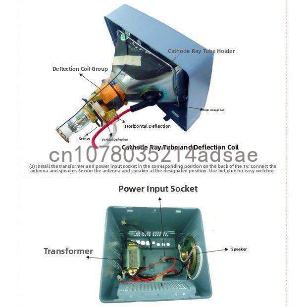 5.5 Inch Black & White TV Main - огляд і ціна Diy Electronics Parts