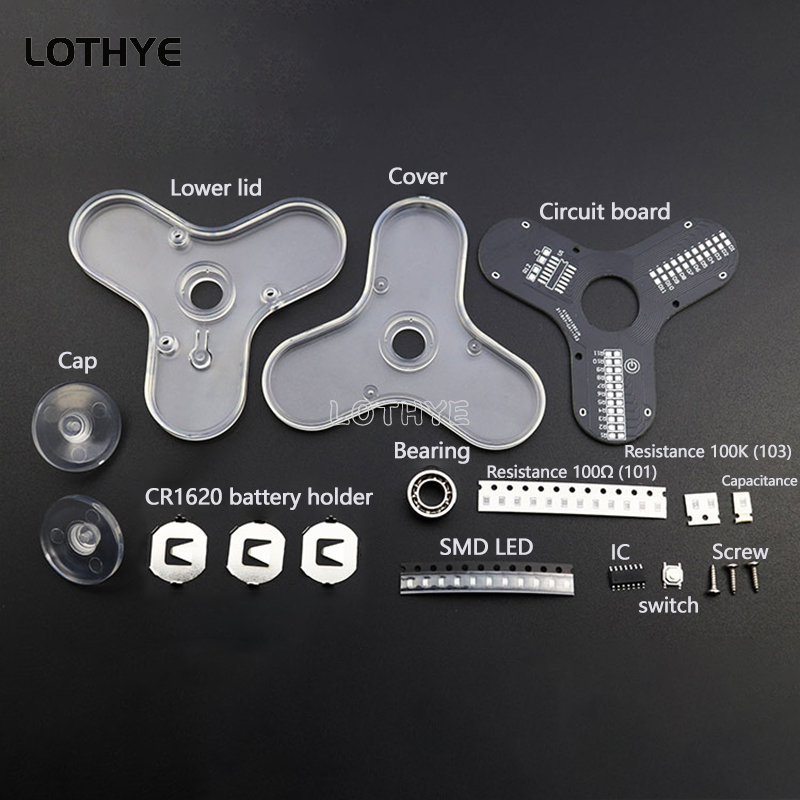 LED Fidget Spinner Manufacture - огляд і ціна Diy Electronics Parts