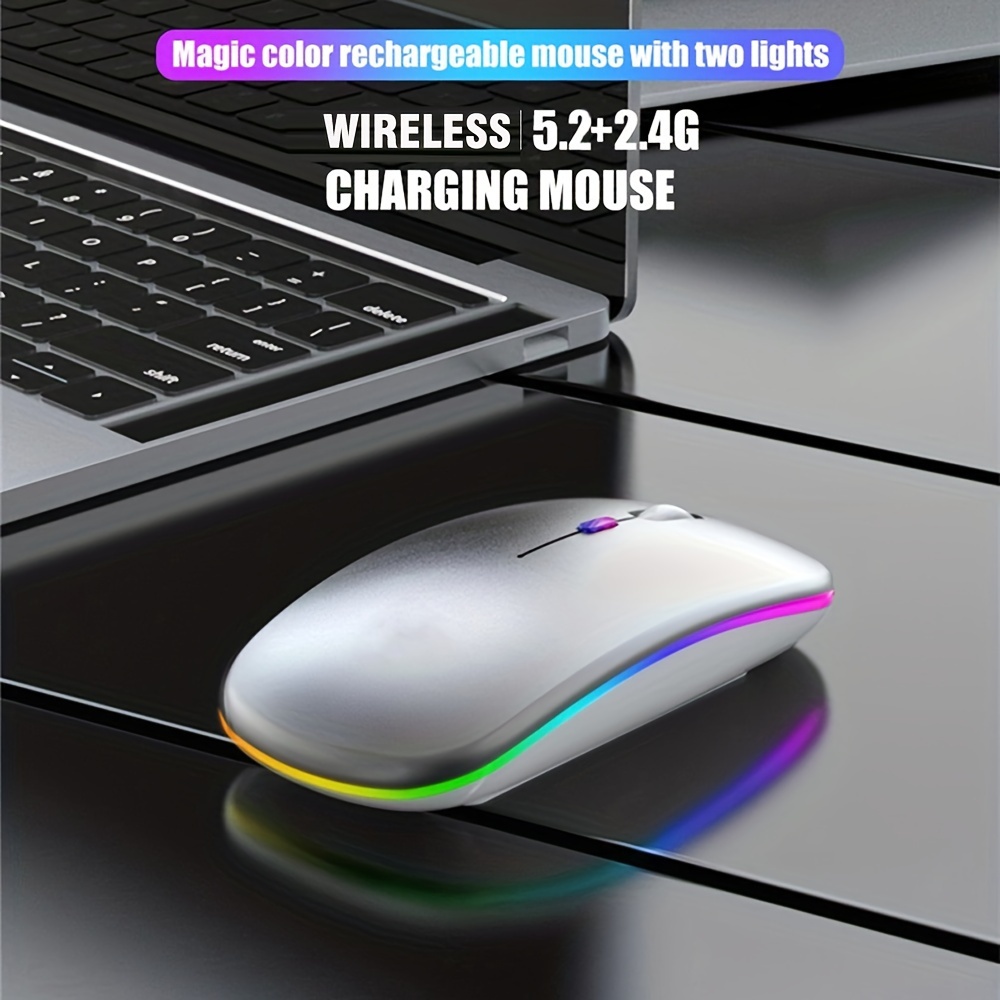 Wireless Mouse RGB Rechargeabl - огляд і ціна Diy Mouse Electronics