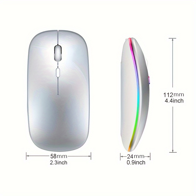 Wireless Mouse RGB Rechargeabl - огляд і ціна Diy Mouse Electronics