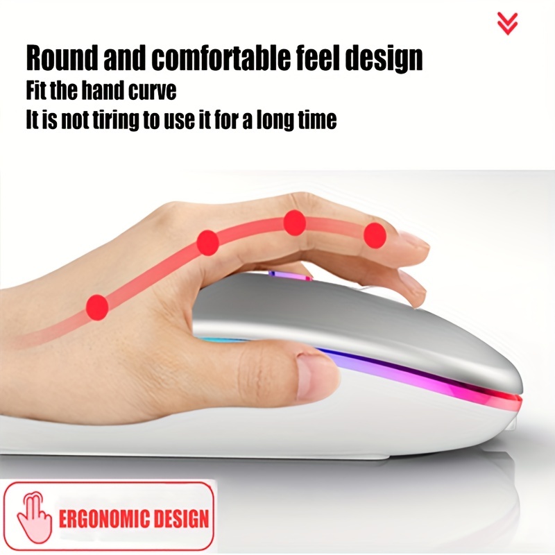 Wireless Mouse RGB Rechargeabl - огляд і ціна Diy Mouse Electronics