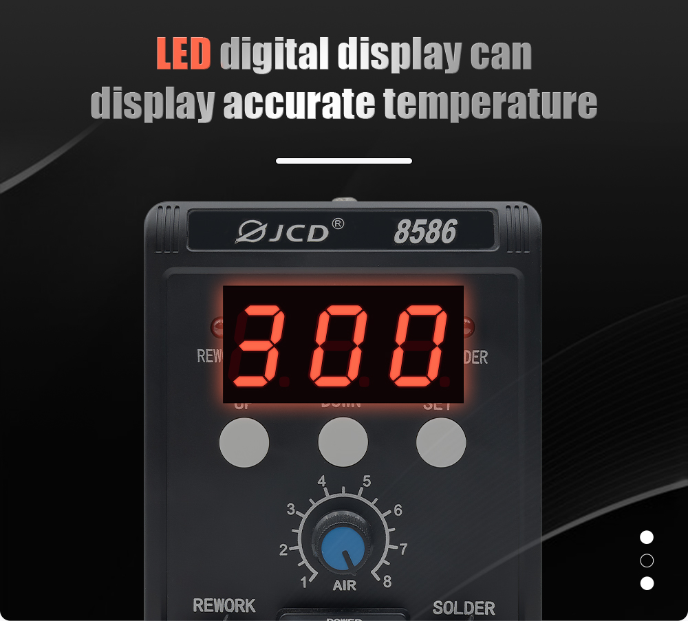 JCD 2 in 1 Soldering Station 8 - огляд і ціна Hot Air Rework Station