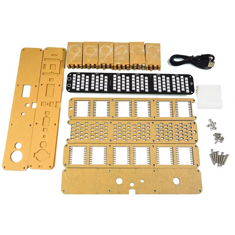 Glow Tube Clock Kit DIY Electr - огляд і ціна Diy Electronics Desk
