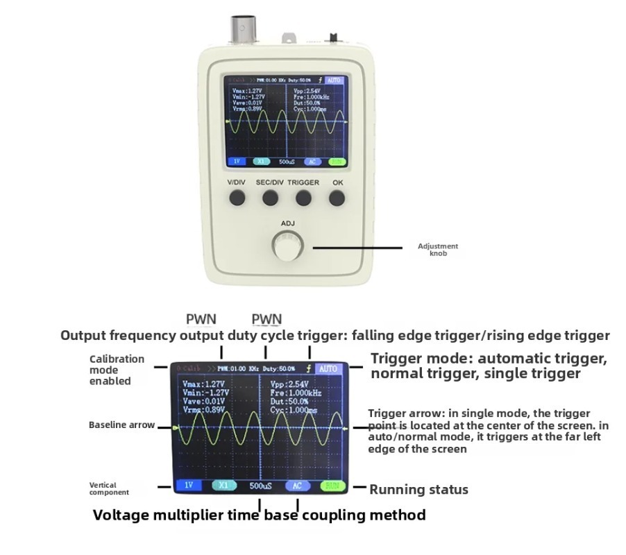 Digital Oscilloscope DIY Assem - огляд і ціна Diy Electronics Learning Kit