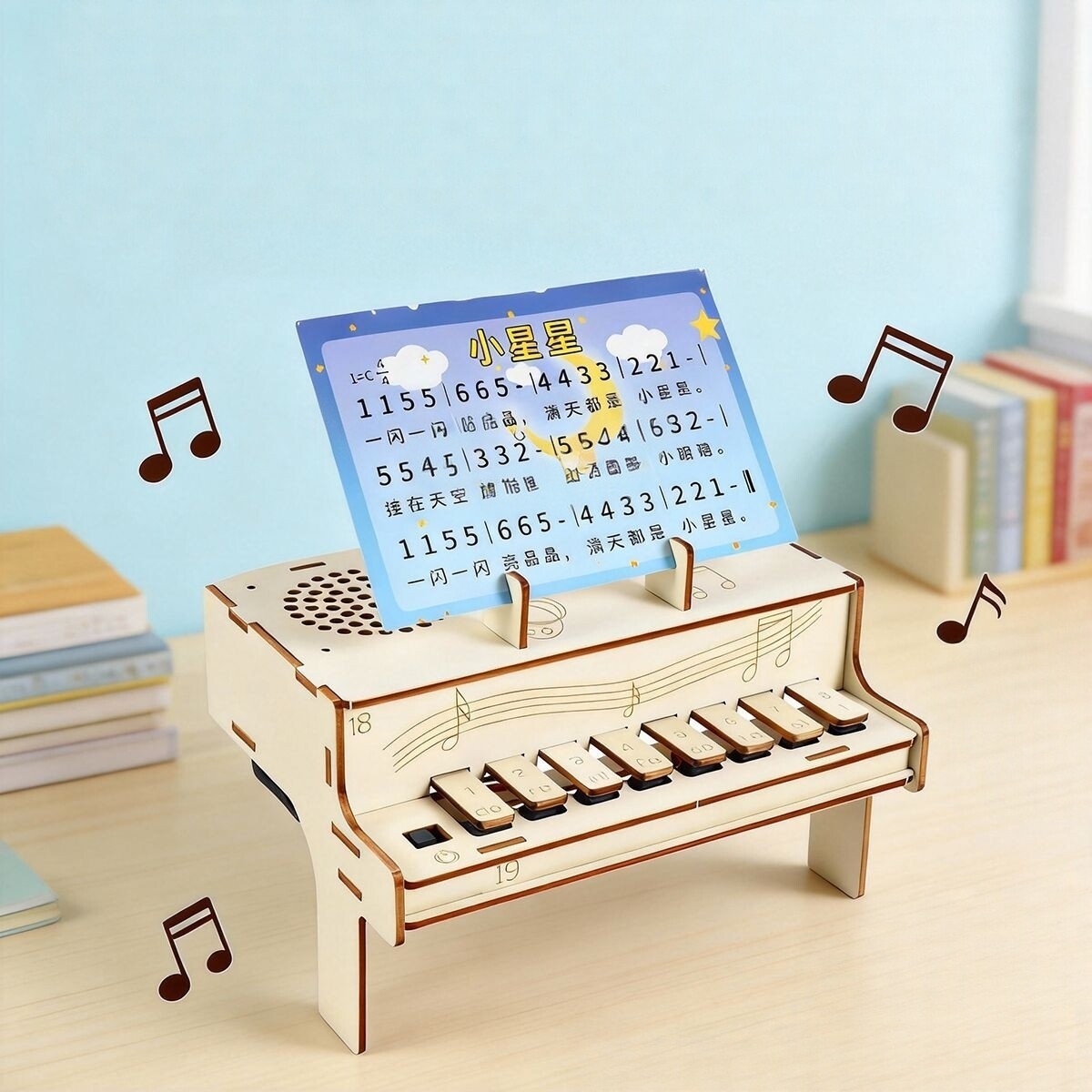 DIY Wooden Electronic Piano Mo - огляд і ціна Diy Electronics Learning Kit