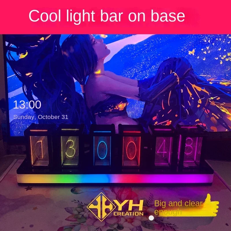 Led Table Clock Digital Silent - огляд і ціна Diy Electronics Desk