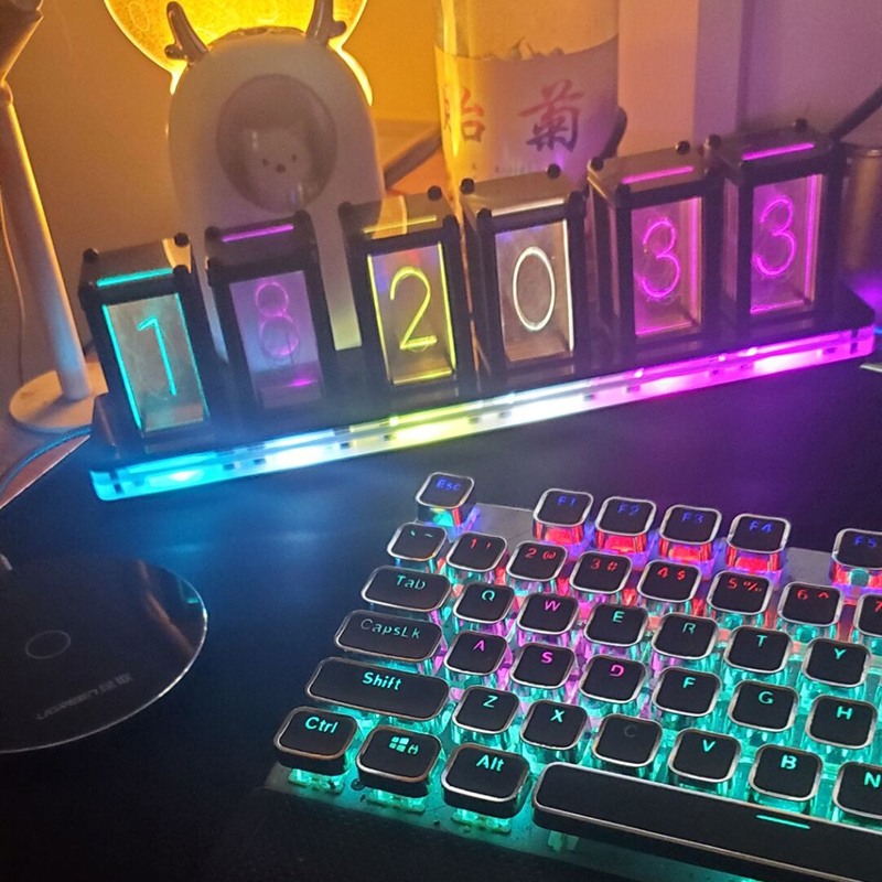 Led Table Clock Digital Silent - огляд і ціна Diy Electronics Desk