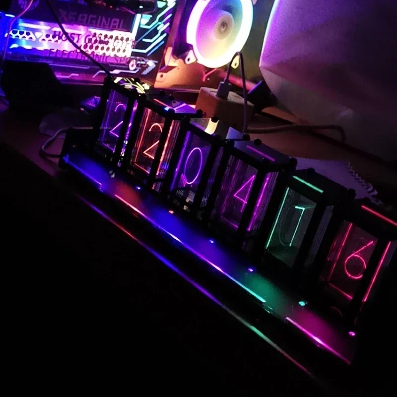 Led Table Clock Digital Silent - огляд і ціна Diy Electronics Desk