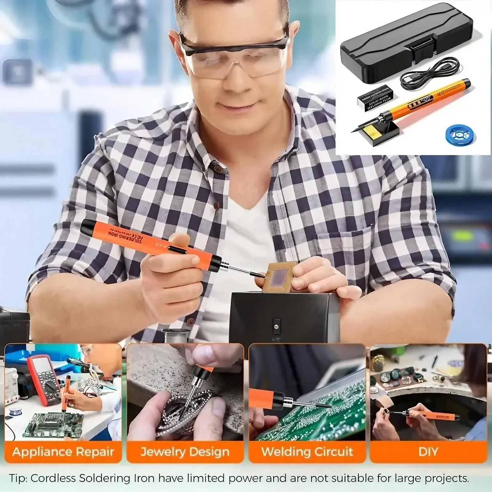 Mini Soldering Iron USB Rechar - огляд і ціна Flux Pen Electronics