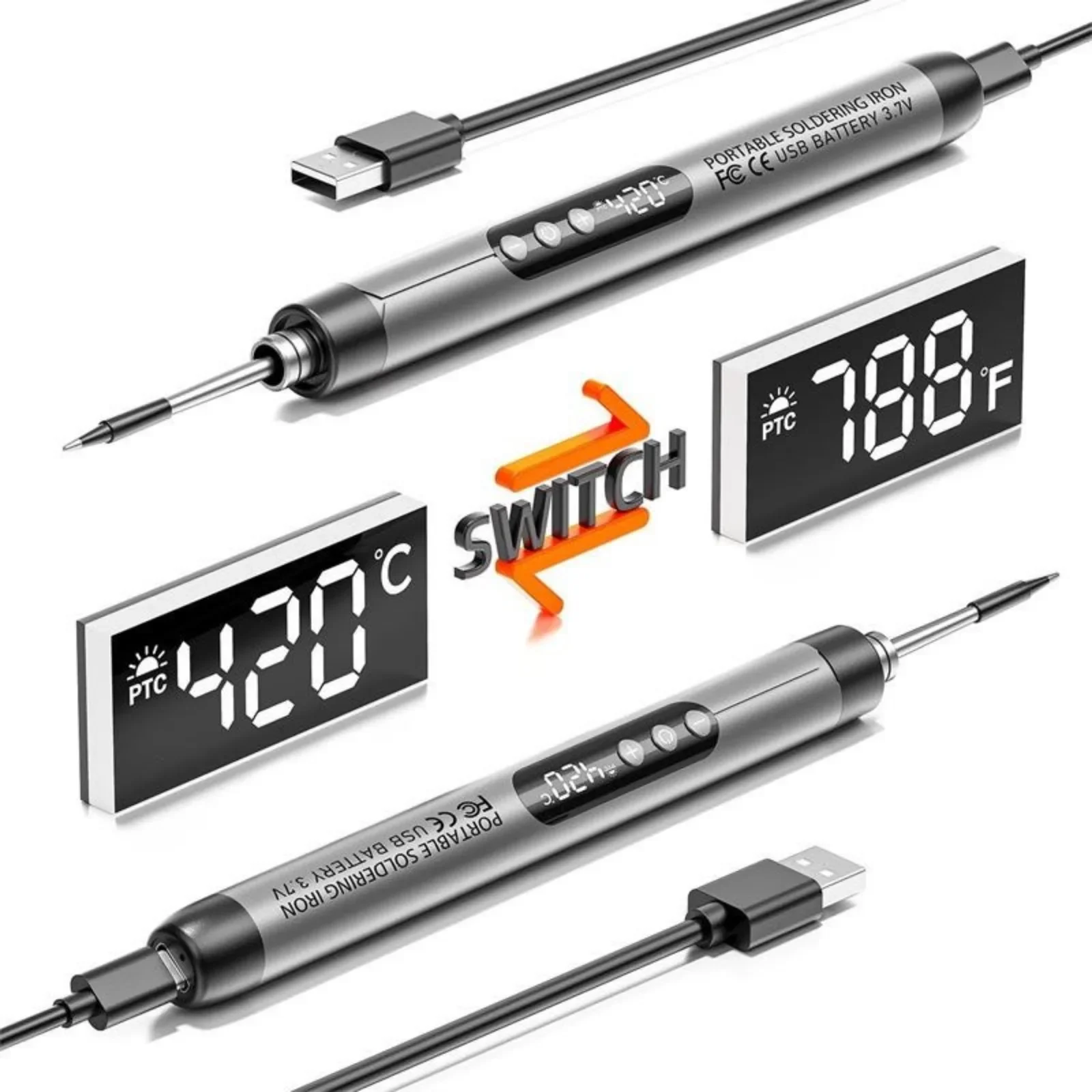 Mini Soldering Iron USB Rechar - огляд і ціна Flux Pen Electronics