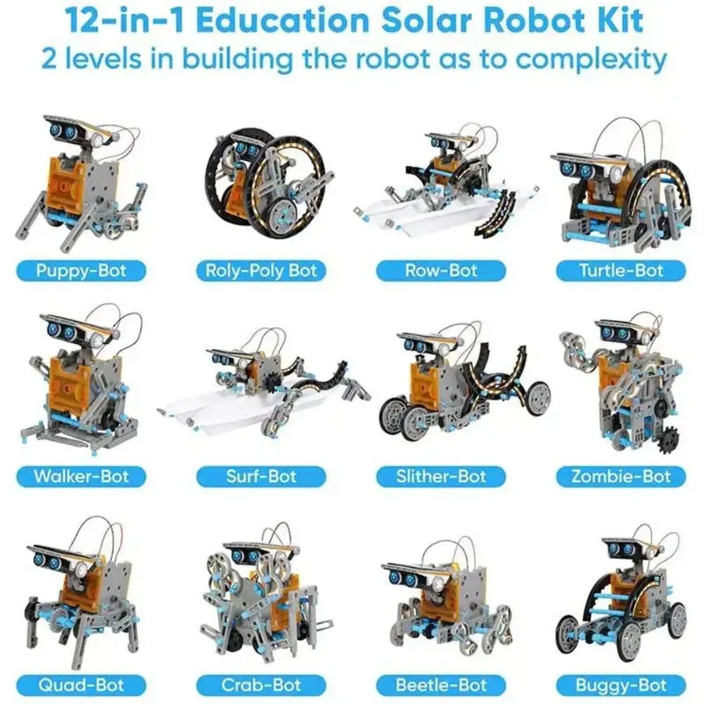 13 in 1 Solar Powered Robot Sc - огляд і ціна Diy Electronics Supplies