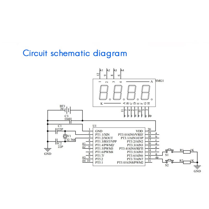 2X DIY Watch LED Watch Electro - огляд і ціна Diy Electronics Learning Kit